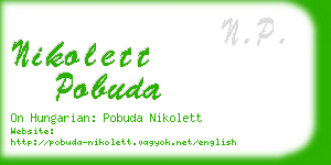 nikolett pobuda business card